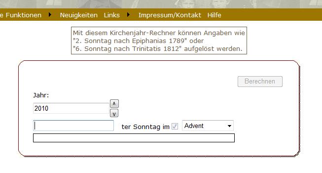 Kirchenjahr-Rechner
