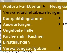 Menü Verwandtschaftsbeziehungen